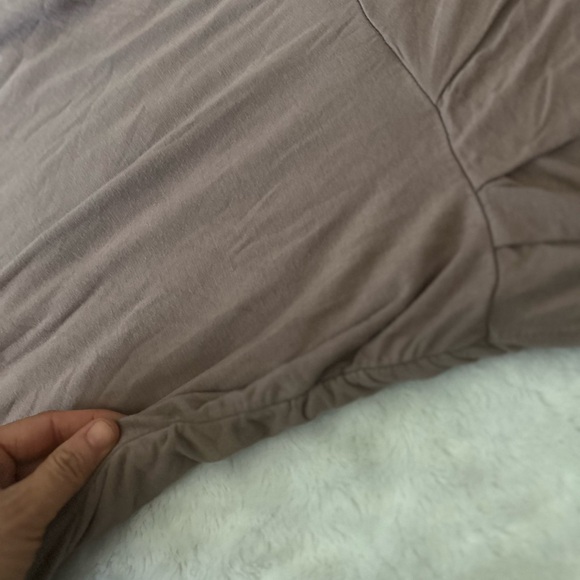 NWT- BOBI Side Ruched Tank Dress / Hazelnut - Picture 5 of 10